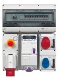 LEGRAND 057302 P17 Tempra Pro beépíthető csatlakozóaljzat reteszelő kapcsolóval IP44 400V 16A 4P+F