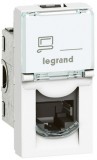 LEGRAND 076582 Program Mosaic RJ45 aljzat Cat 6 FTP, 1 modul, fehér, antimikrobiális