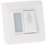 LEGRAND 076685L Program Mosaic nővérhívó egység piros jelzőfénnyel, IP20, rögzítőperemmel és fehér kerettel szállítva, antimikrobiális