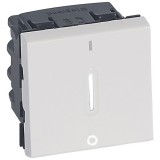 Legrand 077052 Program Mosaic fényjelzéssel 2m fehér kétpólusú kapcsoló (077052)