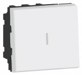 LEGRAND 077063L Program Mosaic kétpólusú váltókapcsoló 20A, 2 modulos, fehér