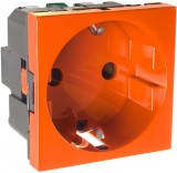 LEGRAND 077217 Program Mosaic 2P+F dugalj csatlakozóaljzat, gyermekvédelemmel, rugós, 2m, narancssárga