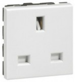 LEGRAND 077505 Program Mosaic dugalj csatlakozóaljzat Brit szabvány, 2m, 13A, fehér