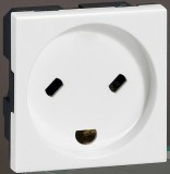 LEGRAND 077509 Program Mosaic dugalj csatlakozóaljzat dán szabvány, 2m, UPS-hez, gyermekvédett, fehér