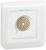 LEGRAND 078246L Program Mosaic mágneses csatlakozóaljzat kat. szám 078240 kézi nővérhívó jelzőegységhez, kerettel és rögzítőperemmel szállítva, antimikrobiális