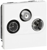 LEGRAND 079296 Program Mosaic TV-RD-SAT aljzat végzáró, 2m, alumínium