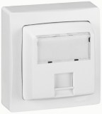 LEGRAND 086059 Oteo RJ 45 Cat.5e UTP informatikai csatlakozóaljzat, 8 érintkezős, fehér RAL 9010