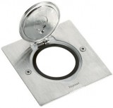 LEGRAND 089700 Mini négyzetes padlódoboz csatlakozóaljzathoz, rozsdamentes acél