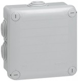 LEGRAND 092022 Plexo 55 négyzet alakú szerelődoboz 105×105×55 mm, 7 bemenet, szürke