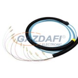 LEGRAND 132034 optikai fali kábel OM3 beltéri 12 üvegszál LSZH (LSOH) 2x 12xSC szimplex pigtail-ekkel szerelve 140 méter kis dobon LCS3