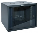 LEGRAND 646210 fali rackszekrény 19'' 6U MAG: 362 SZÉL: 600 MÉLY: 600 antracit egyrészes üvegajtós készre szerelet MAX: 18 kg Linkeo