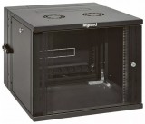 LEGRAND 646224 fali rackszekrény 19'' 18U MAG: 890 SZÉL: 600 MÉLY: 610 antracit kétrészes üvegajtós készre szerelet MAX: 54 kg Linkeo