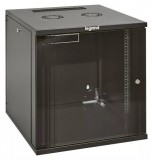 LEGRAND 646261 fali rackszekrény 19'' 9U MAG: 494 SZÉL: 600 MÉLY: 600 antracit egyrészes üvegajtós lapraszerelt MAX: 27 kg Linkeo
