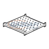 LEGRAND 646510 Linkeo kihúzható polc 1000mm mély szekrényhez