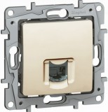 LEGRAND 664873 Niloé 1xRJ45 Cat6 UTP aljzat köröm nélkül bézs