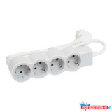 Legrand 694552 4x Schuko aljzat 1,5m vezetékkel fehér-szürke elosztósor