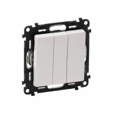 LEGRAND 752103 Valena Life hármas egypólusú kapcsoló 10 AX, fehér