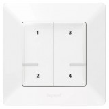 LEGRAND 752168 Szcenárió kapcsoló - 4 funkciós, egyedileg programozható Valena Life Netatmo fehér