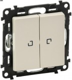 LEGRAND 752209 Valena Life kettős váltókapcsoló jelzőfénnyel 10 AX elefántcsont