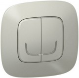 LEGRAND 752787 Vezeték nélküli kapcsoló - kettős egypólusú Valena Allure Netatmo alumínium