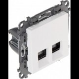 Legrand 753141-60 Valena Life fehér 2xRJ45 Cat. 5E UTP csatlakozóaljzat (LE-753141)