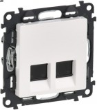 LEGRAND 753147 Valena Life 2xRJ45 Cat. 6 STP csatlakozóaljzat fehér