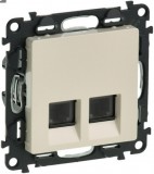 LEGRAND 753243 Valena Life 2xRJ45 Cat. 6 UTP csatlakozóaljzat elefántcsont