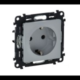 Legrand 753320 Valena Life Alumínium 2P+F csatlakozós fali konnektor gyerekvédelemmel (753320)