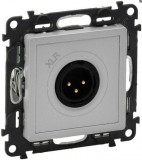 LEGRAND 753374 Valena Life XLR hárompólusú csatlakozóaljzat - apa alumínium