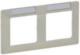 LEGRAND 754052 Valena Life kettős keret, vízszintes, címketartóval elefántcsont