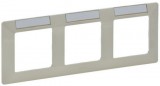LEGRAND 754053 Valena Life hármas keret, vízszintes, címketartóval elefántcsont