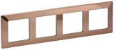 LEGRAND 754164 Valena Life négyes keret réz dekor