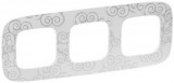 LEGRAND 754343 Valena Allure Hármas keret, Króm dekor