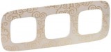 LEGRAND 754353 Valena Allure Hármas keret, Arany dekor