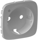 LEGRAND 754857 Valena Allure 2P+F dugalj csatlakozóaljzat ellenőrzőfényes burkolat, alumínium