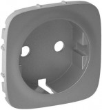 LEGRAND 755207 Valena Allure 2P+F dugalj csatlakozóaljzat burkolat, Alumínium