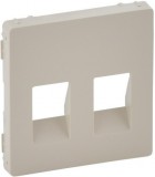 LEGRAND 755371 Valena Life kettős hangszóró-csatlakozóaljzat burkolat, 4 kivezetéssel elefántcsont