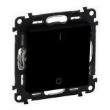 LEGRAND 756322 Valena Life kétpólusú kapcsoló mechanizmus burkolattal, 16 AX, fekete