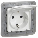 LEGRAND 764531 Niloé 2P+F dugalj csatlakozóaljzat IP44 biztonsági zsaluval, fehér