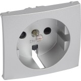 LEGRAND 770257 Valena 2P+F dugalj csatlakozóaljzat burkolat gyermekvédelemmel, alumínium