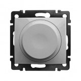 LEGRAND 770263 Valena forgatógombos fényerőszabályzó alumínium 2 vezetékes, 300W, LED-hez is