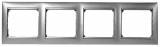 LEGRAND 770334 Valena keret négyes, alumetál