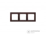Legrand 770373 Valena keret vízszintes 3-as Wenge dekor/ezüst