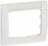 LEGRAND 771013 Galea Life keret egyes, címketartóval, fehér