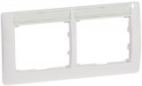 LEGRAND 771014 Galea Life keret 2-es vízszintes, címketartóval, fehér