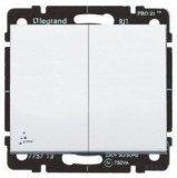 LEGRAND 771022 Galea Life kettős váltókapcsoló IP44, fehér