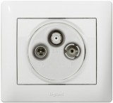 LEGRAND 771089 Galea Life TV-RD-SAT burkolat, fehér