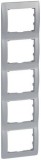 LEGRAND 771309 Galea Life keret 5-ös függőleges, alumínium