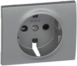 LEGRAND 771321 Galea Life 2P+F dugalj csatlakozóaljzat burkolat gyermekvédelemmel, alumínium