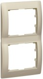 LEGRAND 771406 Galea Life keret 2-es függőleges, titánium